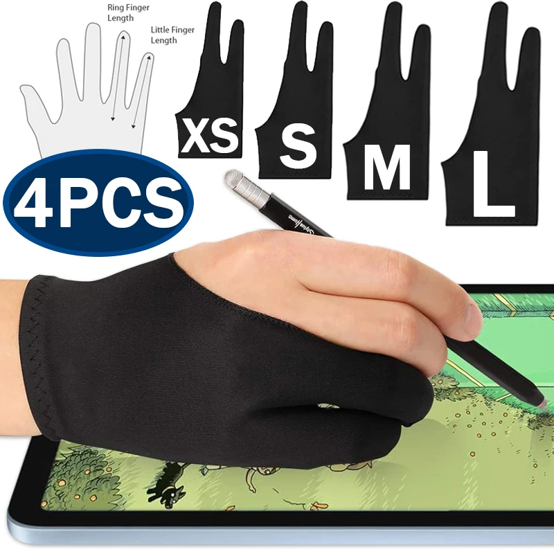 Touchscreen Glove Capacitive - Çizim Eldiveni Palm Rejection İki Parmaklı