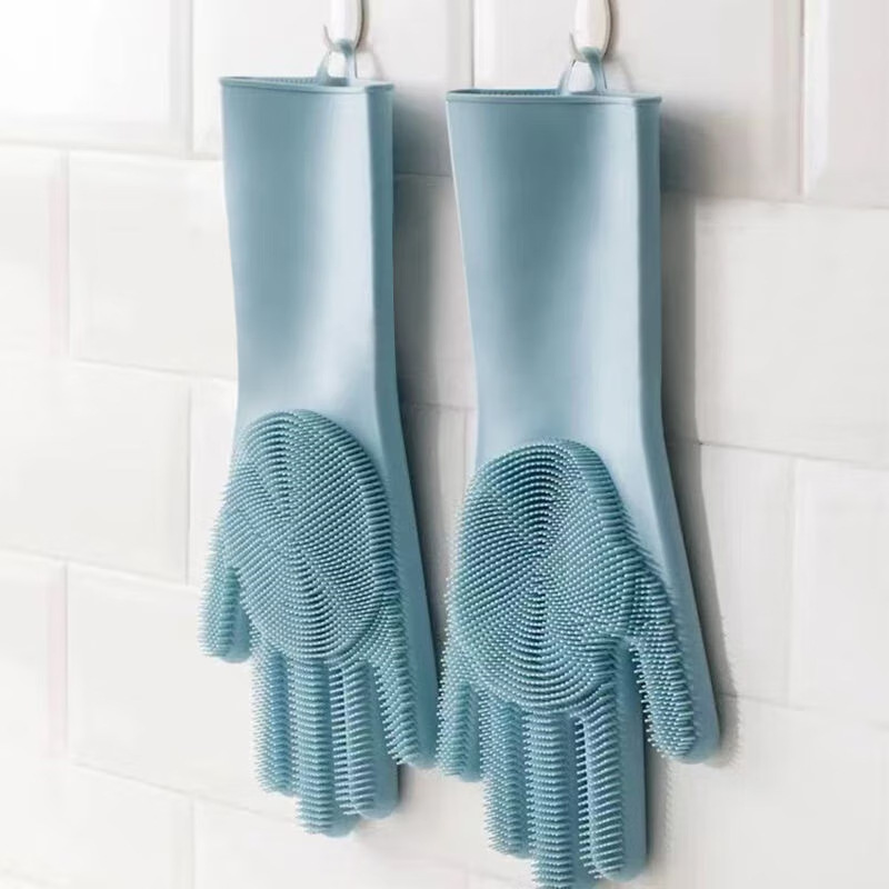 Dish Glove Rubber - Silikon Bulaşık Eldivenleri, Sihirli Eldivenler, Dayanıklı,