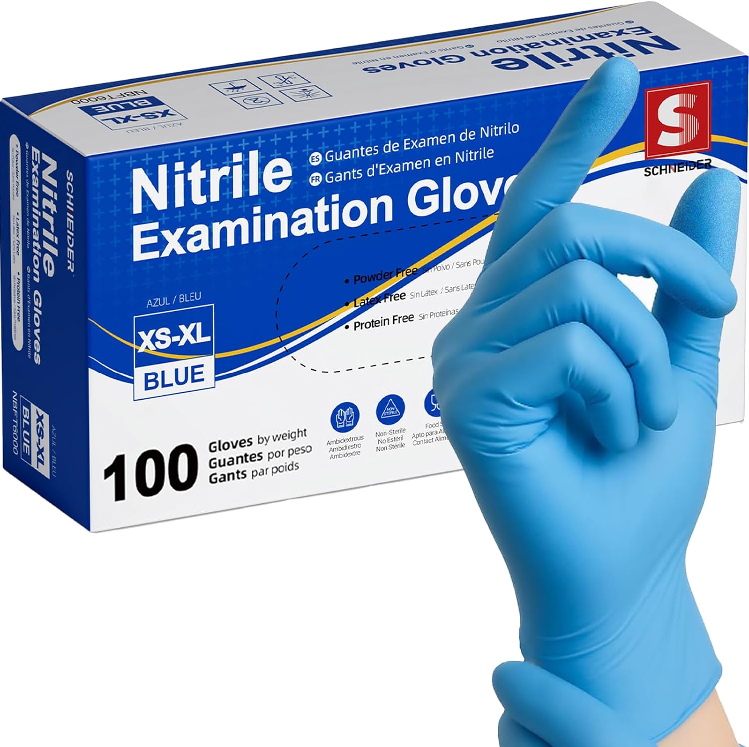 Exam Glove Nitrile - Tıbbi Sınıf Nitril Muayene Eldivenleri 100