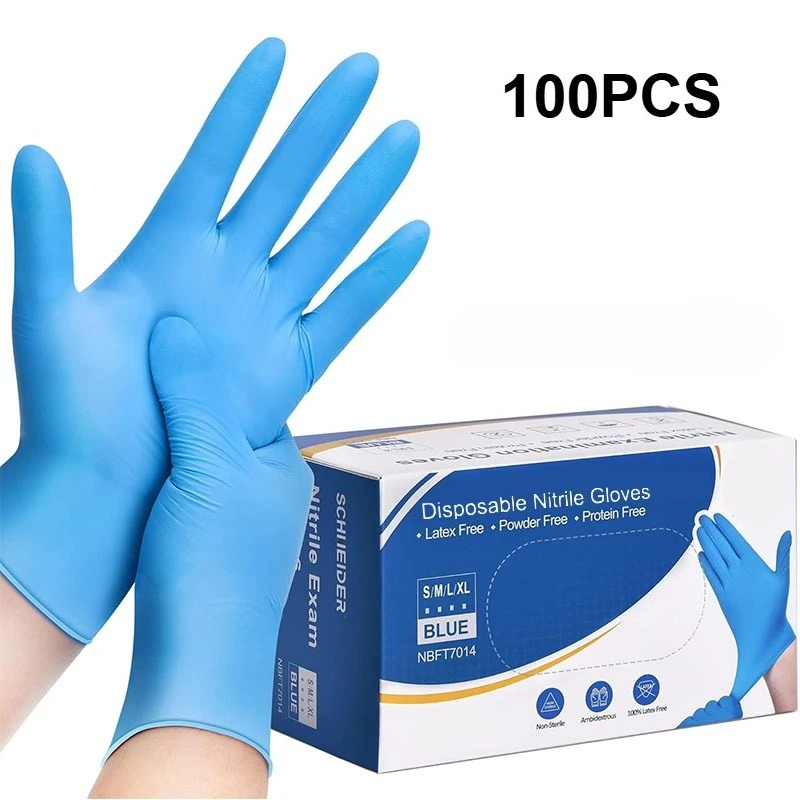 Latex Disposable Glove - 100 adet mavi nitril tek kullanımlık