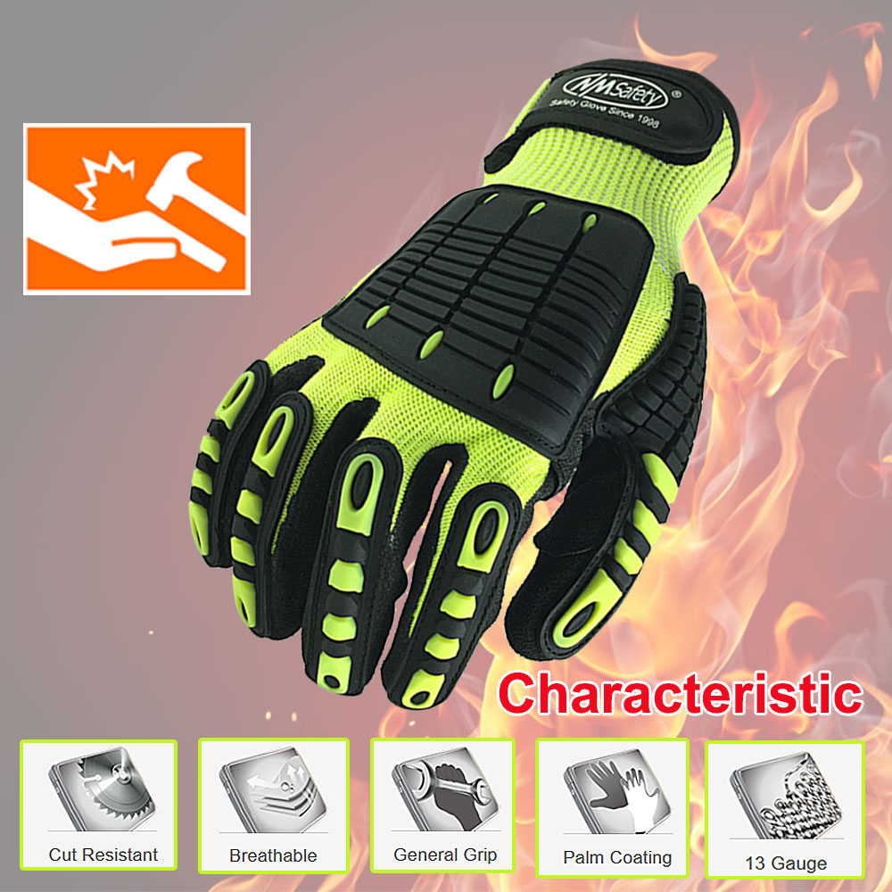 Work Glove Impact - NMSafety yüksek kaliteli eldiven şok emici