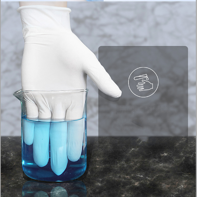 Dish Glove Rubber - S/M/L/XL Beyaz Tek Kullanımlık Nitril Eldivenler
