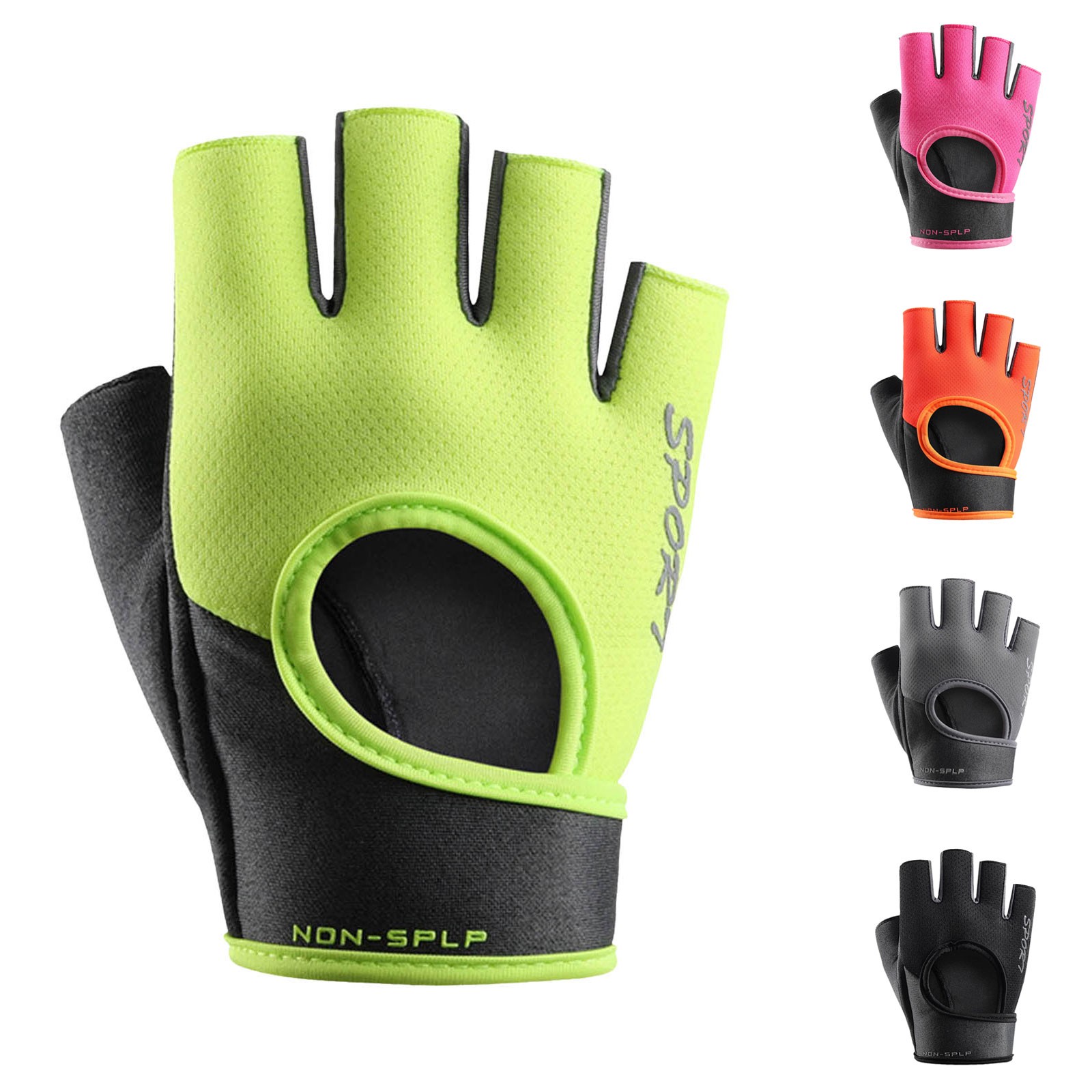 Workout Glove Gym - Bisiklet Spor Yarım Parmak Eldiven Nefes