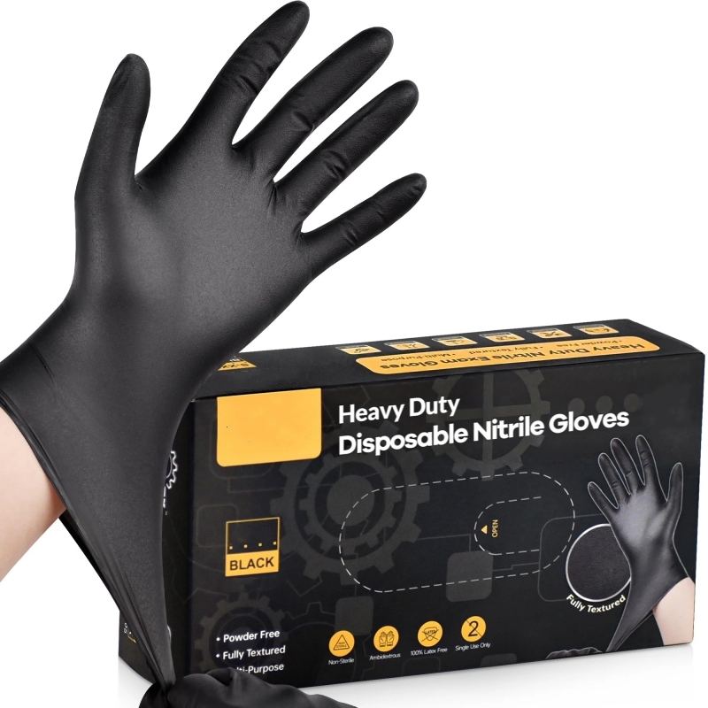 Latex Disposable Glove - 20 adet siyah tek kullanımlık nitril