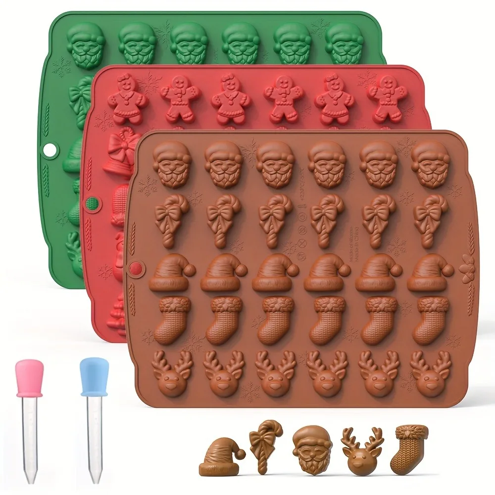 Oven Mitt Silicone - Noel Silikon Çikolata Kalıp Zencefilli Kurabiye