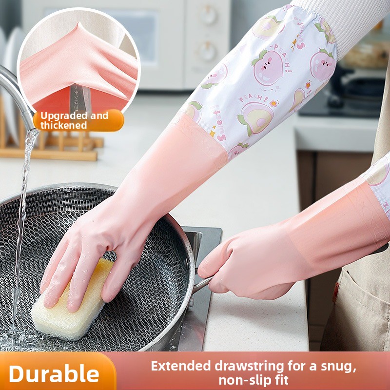 Dish Glove Rubber - Kışlık Sıcak Su Geçirmez Bulaşık Eldivenleri