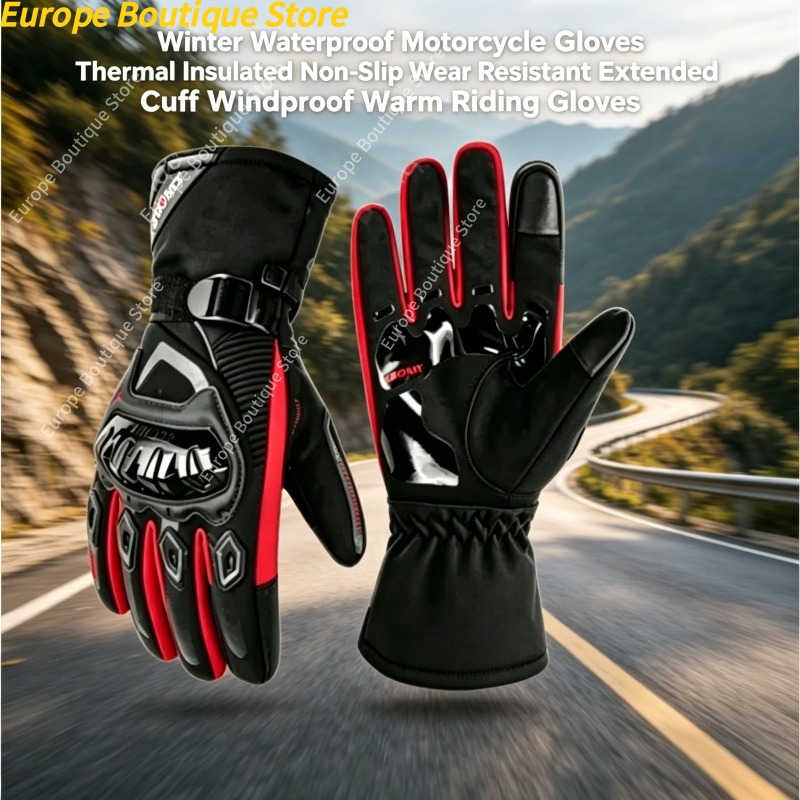 Winter Glove Insulated - Su geçirmez rüzgar geçirmez kaymaz kış