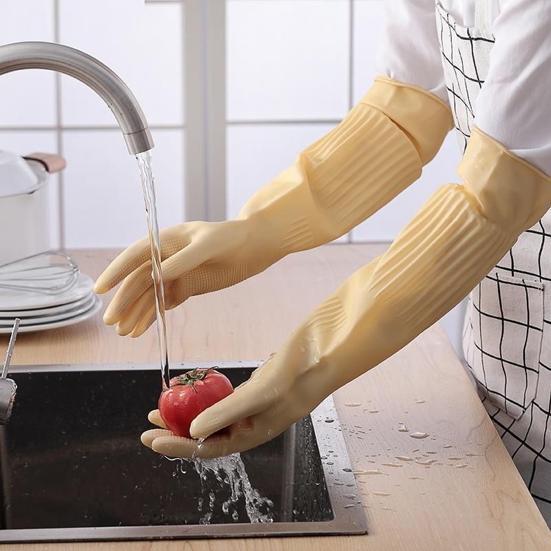 Dish Glove Rubber - Uzun Yeniden Kullanılabilir Kauçuk Bulaşık Yıkama