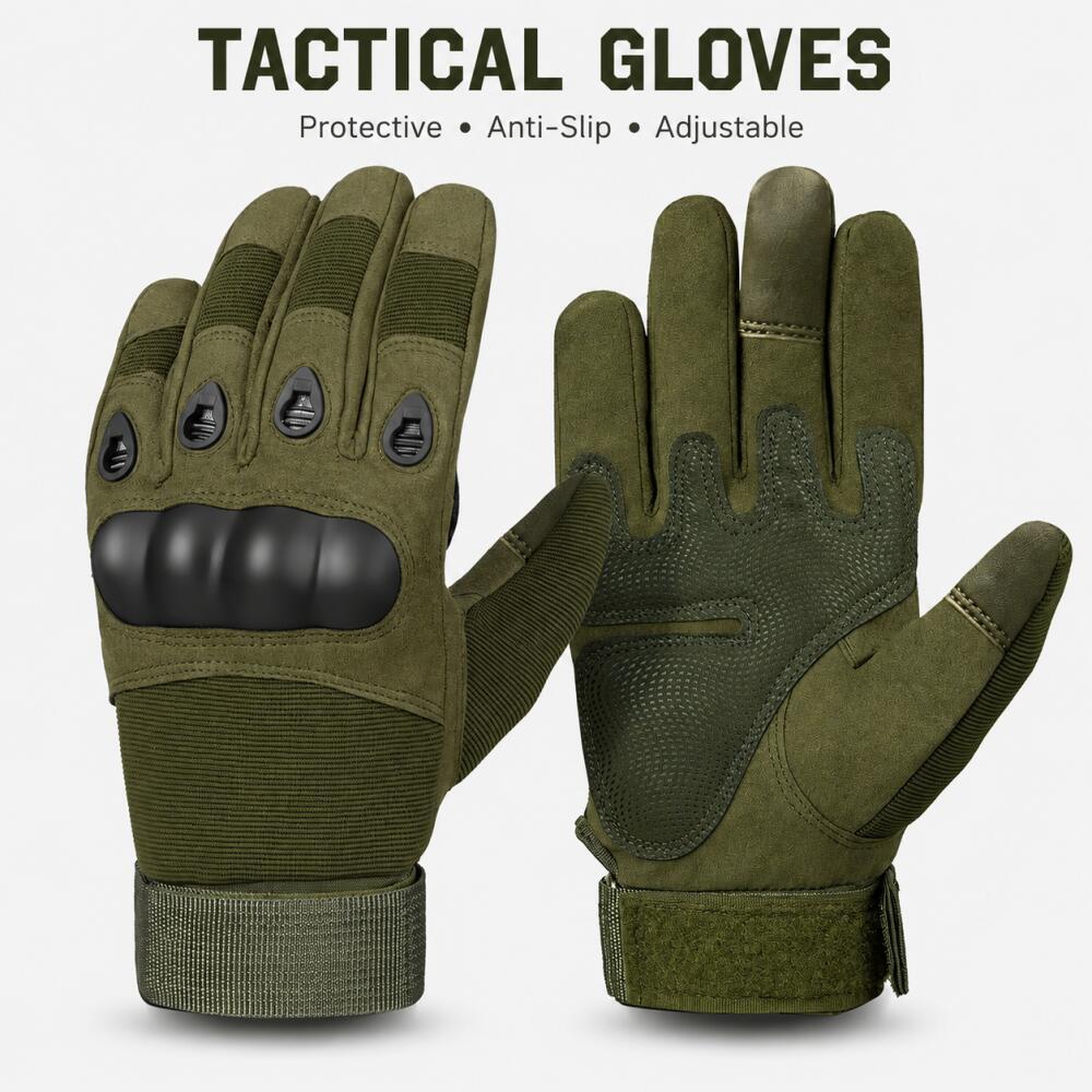 Motorcycle Glove Knuckle - Sert Eklemli, Kaymaz, Ayarlanabilir, Açık Hava