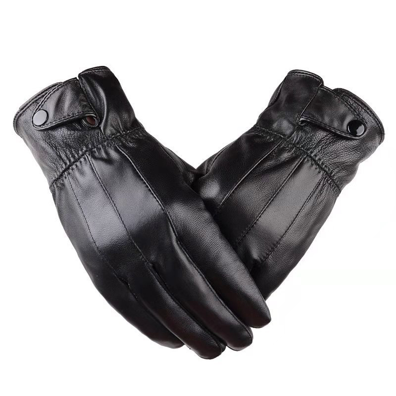 1 çift erkek PU deri kış sonba - Leather Driving Glove incelemesi ve fiyatı