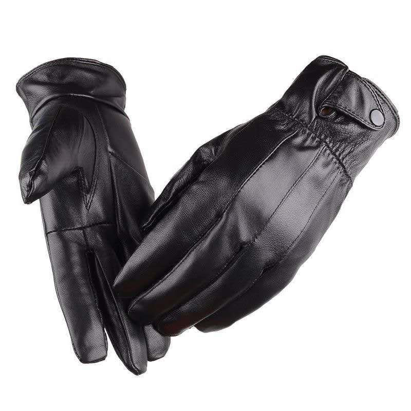 1 çift erkek PU deri kış sonba - Leather Driving Glove incelemesi ve fiyatı