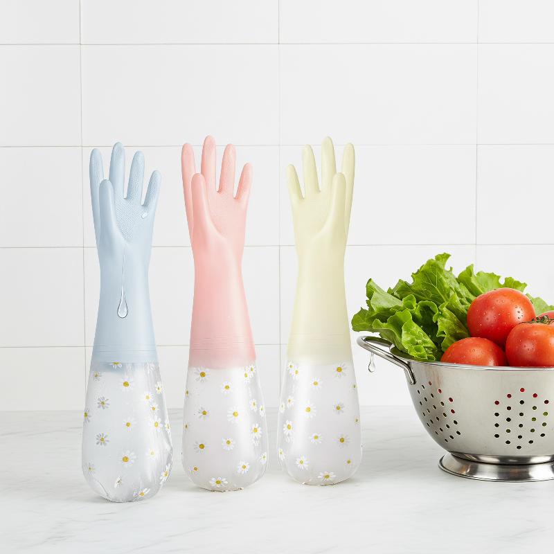 Çiçek Desenli Ev Tipi Lateks S - Rubber Glove Cleaning incelemesi ve fiyatı