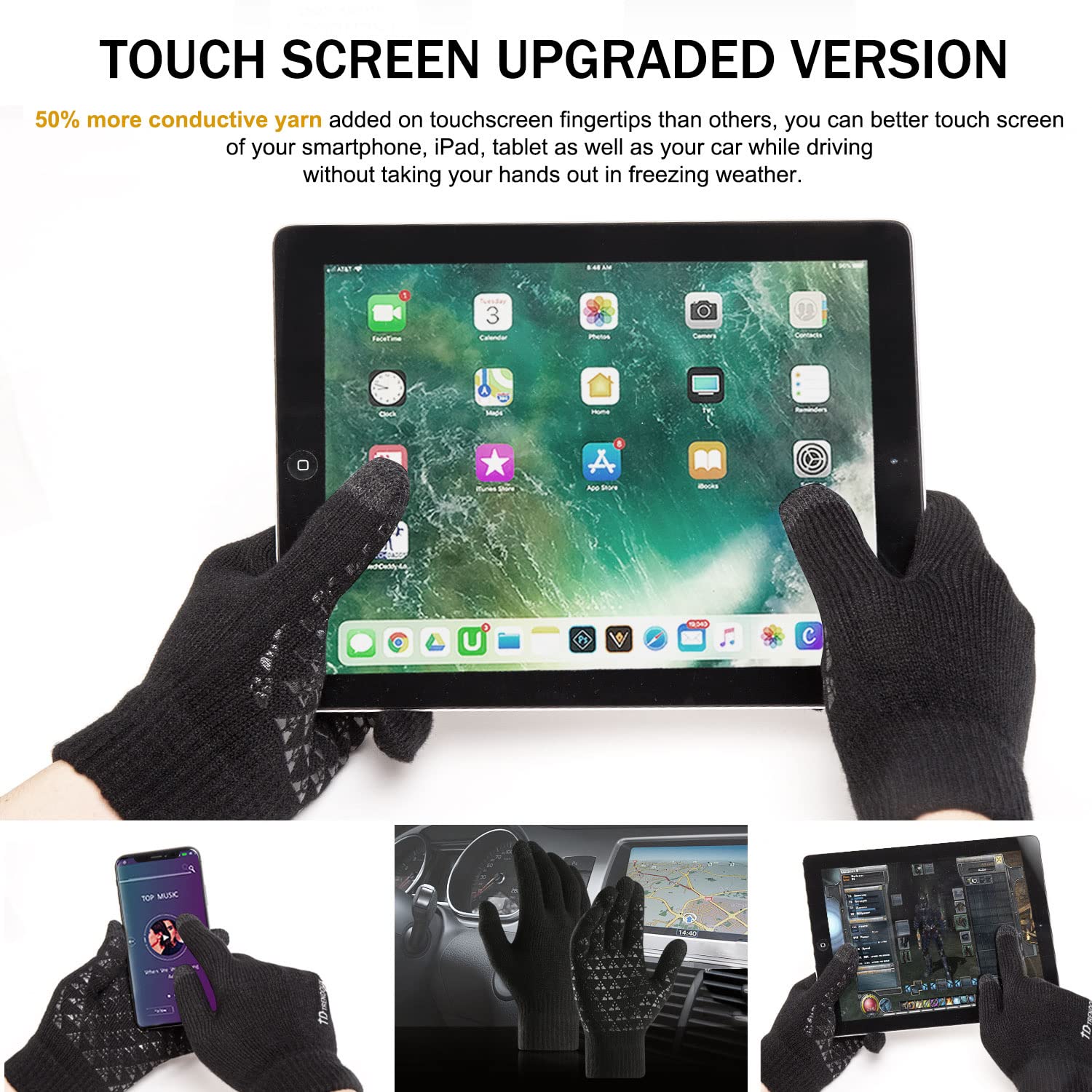 1-5Pairs kış açık spor koşu el - Magic Touch Glove incelemesi ve fiyatı