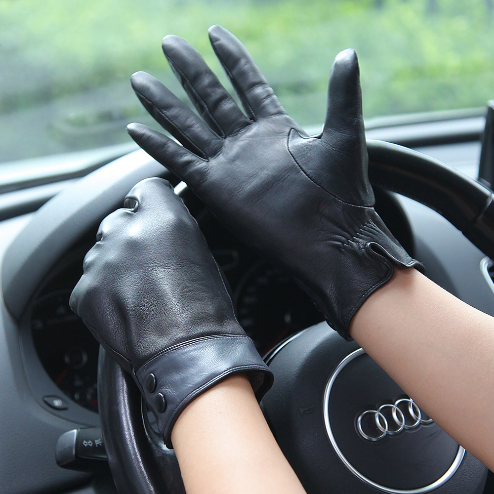 Moda Siyah Gerçek Deri Eldiven - Wool Glove Lined incelemesi ve fiyatı