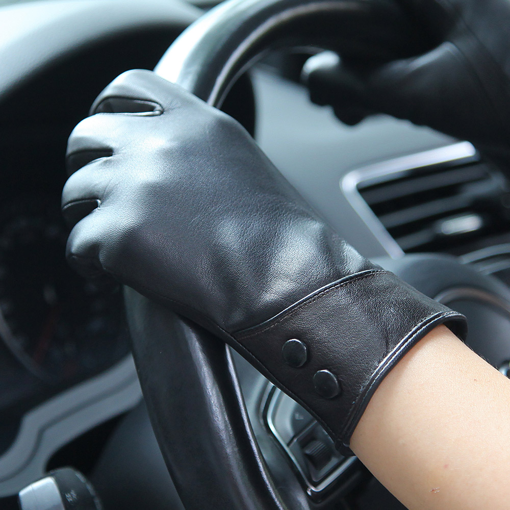 Moda Siyah Gerçek Deri Eldiven - Wool Glove Lined incelemesi ve fiyatı