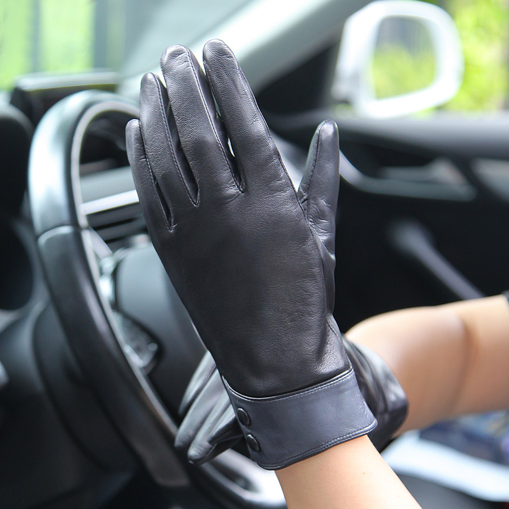 Moda Siyah Gerçek Deri Eldiven - Wool Glove Lined incelemesi ve fiyatı