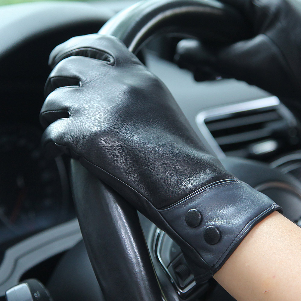 Moda Siyah Gerçek Deri Eldiven - Wool Glove Lined incelemesi ve fiyatı