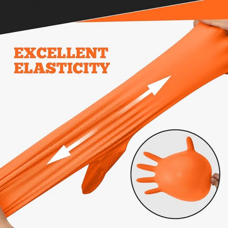 Ağır Hizmet Tipi Turuncu Nitri - Nitrile Mechanic Glove incelemesi ve fiyatı