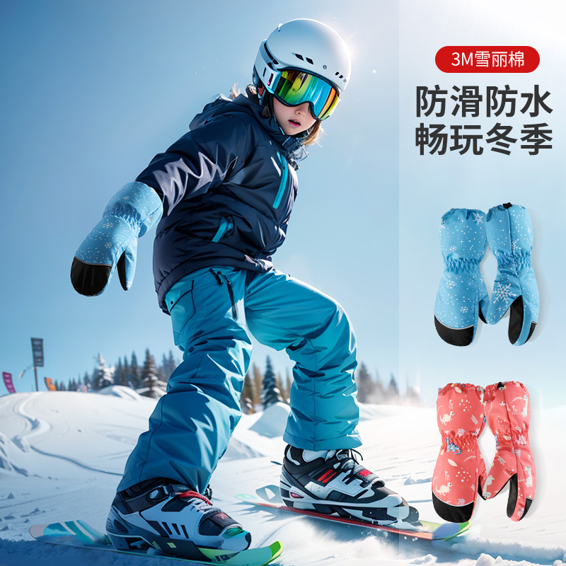 Çocuklar Kayak Eldivenleri Kış - Ski Glove Waterproof incelemesi ve fiyatı