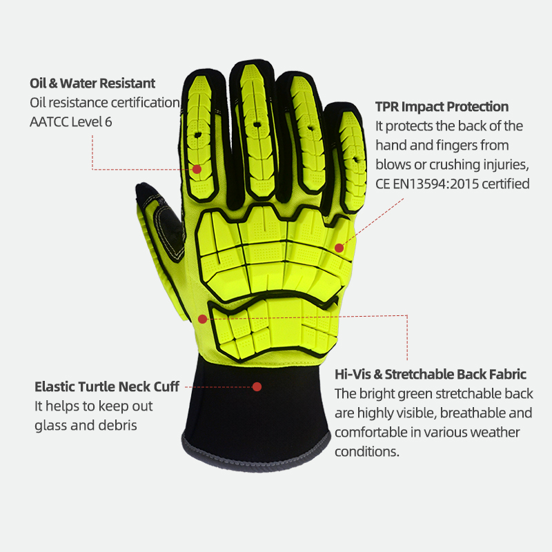 XYEHS ANSI CUT A5 Kurtarma ve  - Work Glove Impact incelemesi ve fiyatı