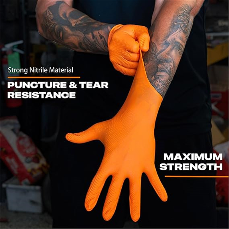 8mil Ağır Endüstriyel Turuncu  - Nitrile Mechanic Glove incelemesi ve fiyatı
