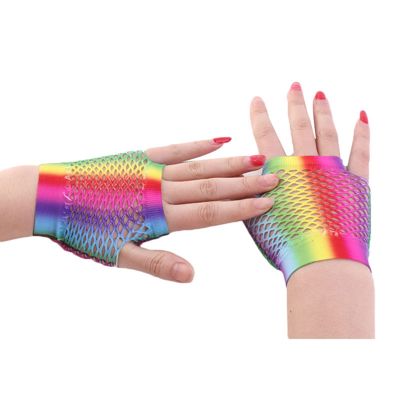 Bayanlar seksi gökkuşağı renk  - Fingerless Glove Knit incelemesi ve fiyatı