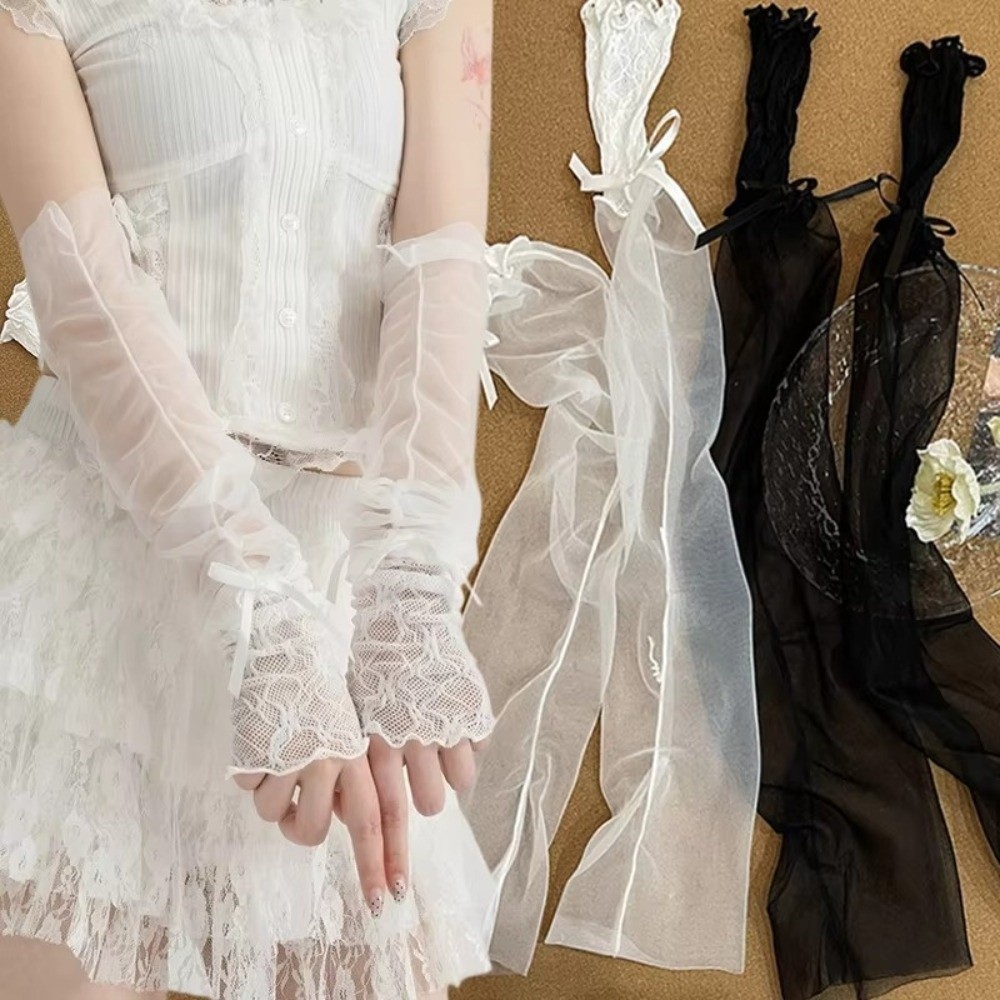 Y2K Dantel Fırfırlı File Eldiv - Fingerless Glove Knit incelemesi ve fiyatı