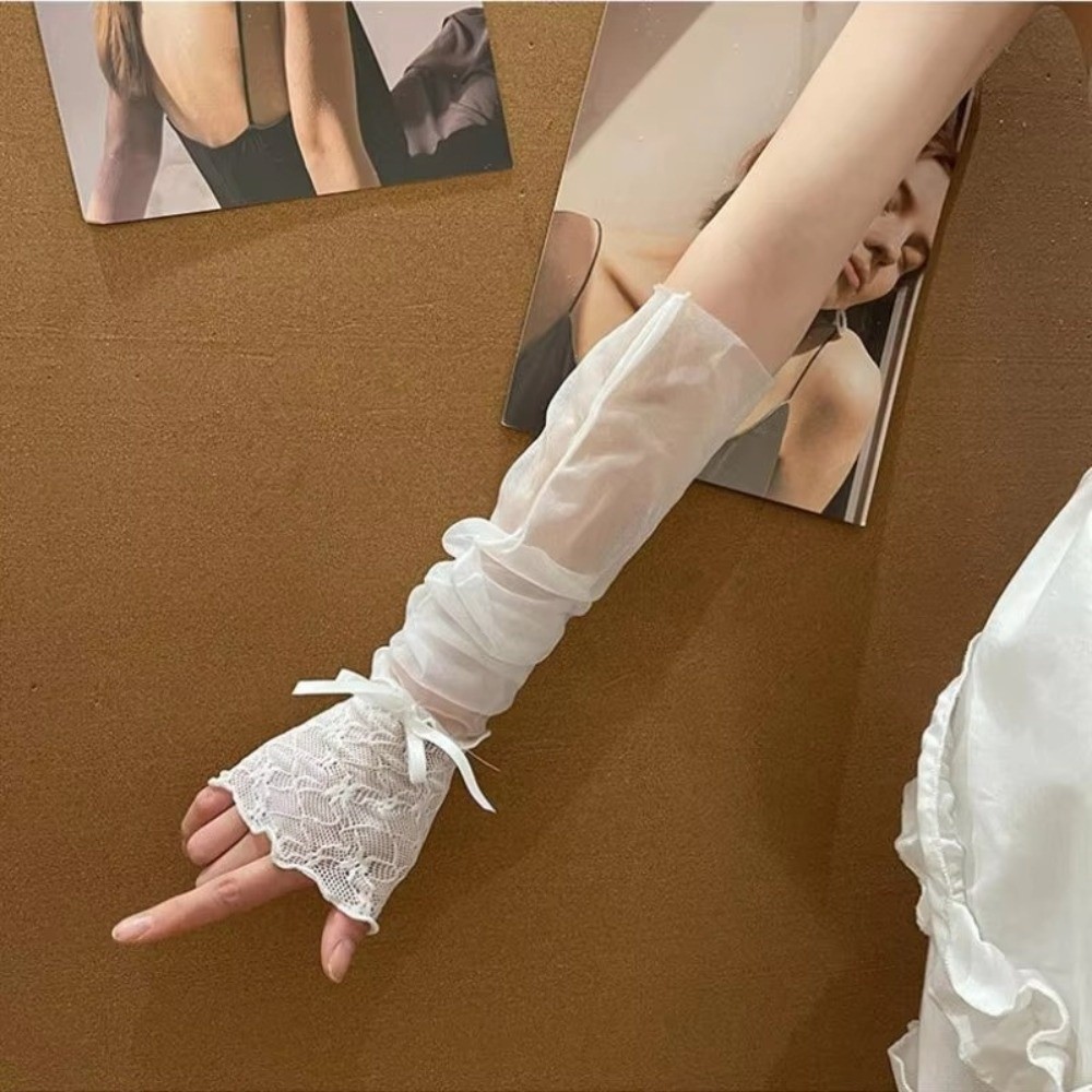 Y2K Dantel Fırfırlı File Eldiv - Fingerless Glove Knit incelemesi ve fiyatı