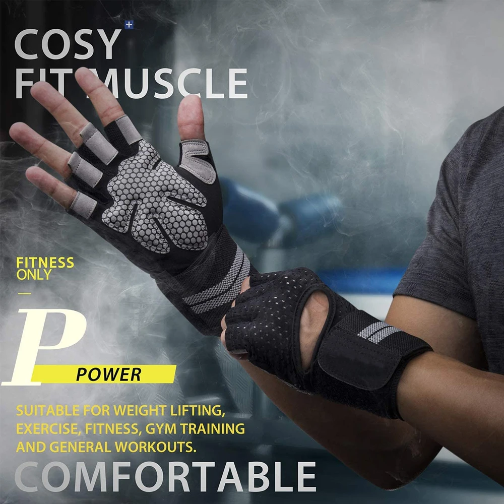 1 çift yarım parmak spor salon - Workout Glove Gym incelemesi ve fiyatı