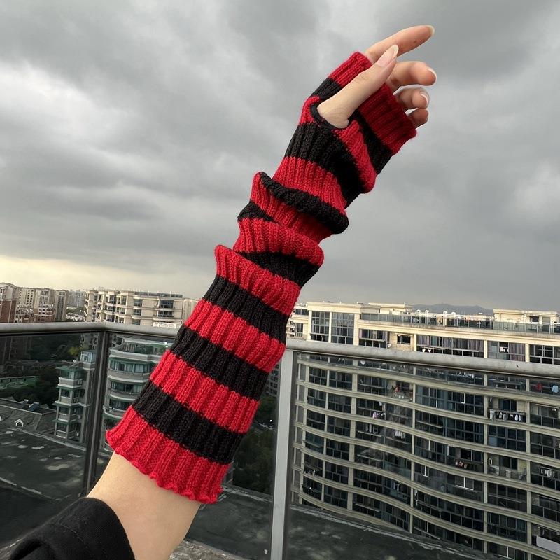 Kış sıcak uzun kollu gotik çiz - Fingerless Glove Knit incelemesi ve fiyatı