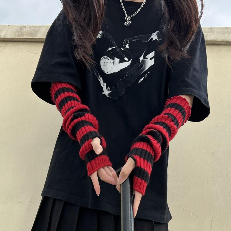 Kış sıcak uzun kollu gotik çiz - Fingerless Glove Knit incelemesi ve fiyatı