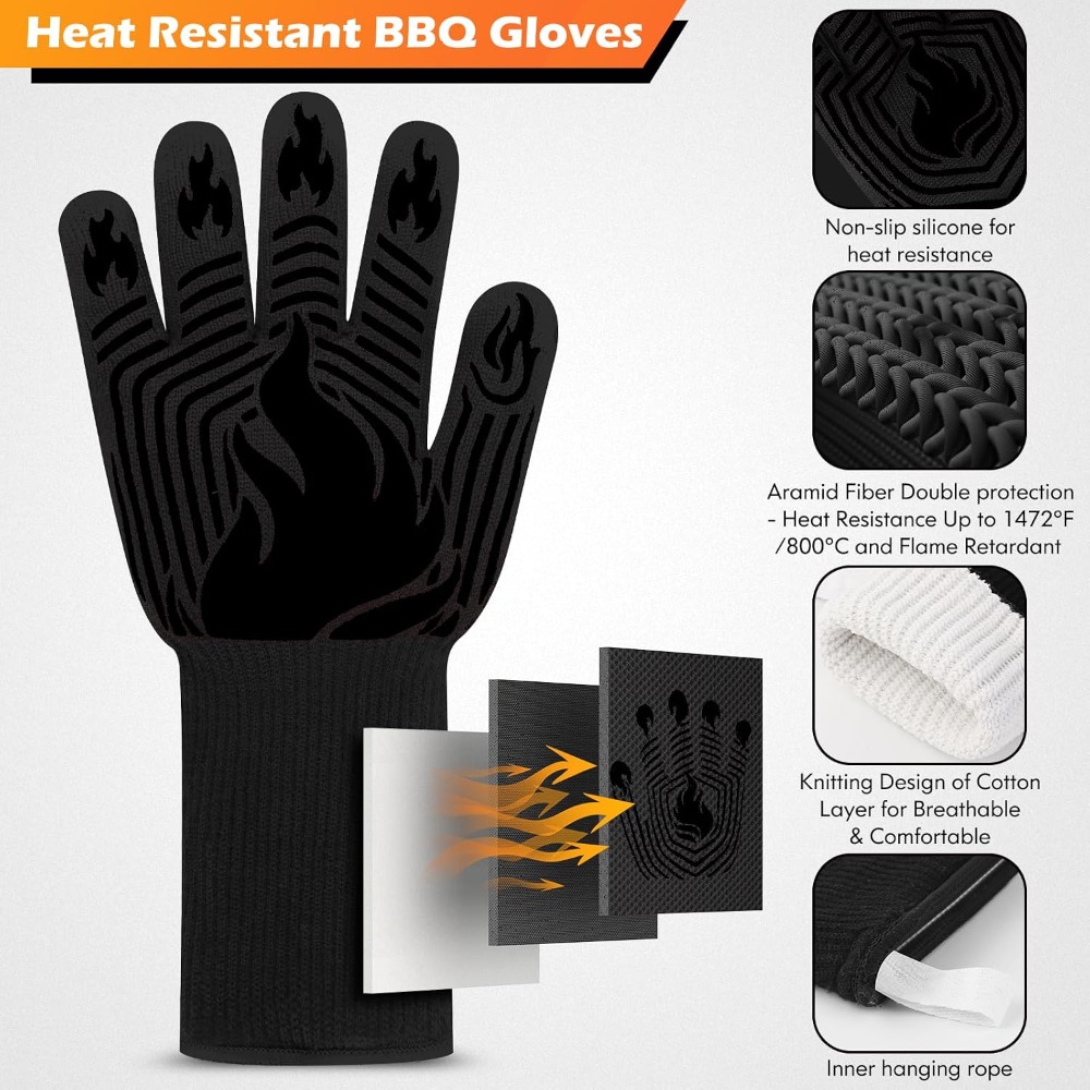Barbekü Eldivenleri, 1472 ° F  - Heat Resistant Glove incelemesi ve fiyatı